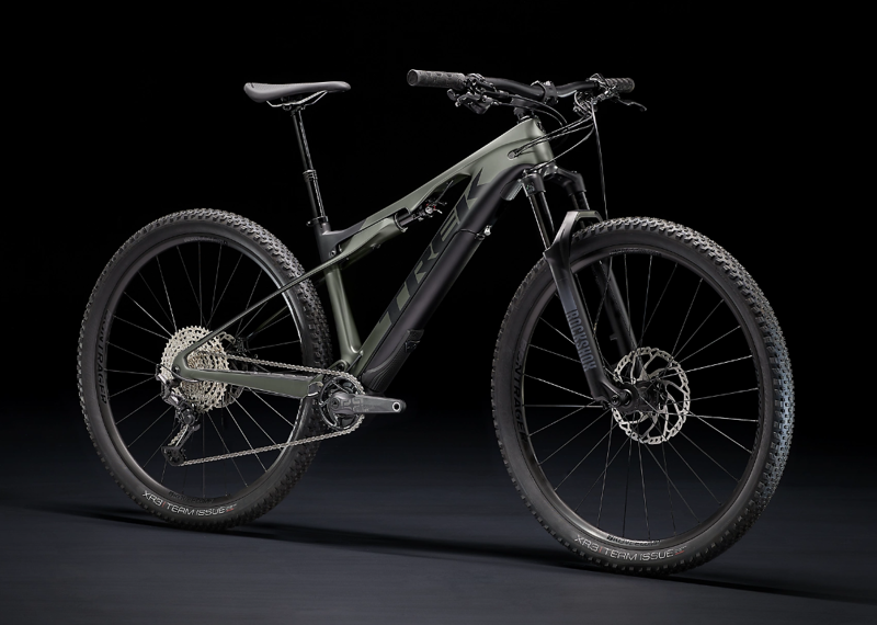 Trek E-Caliber 9.6 eMountain Bike 2022 in Lithium Grey/Black-5